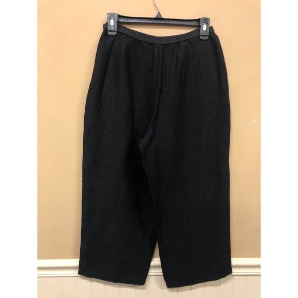 EILEEN FISHER  Linen Cotton Blend Capri Pants - Picture 2 of 7